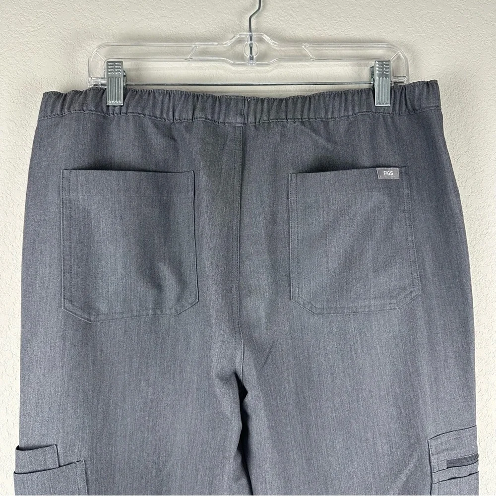 Figs Men’s Graphite Gray Cairo Cargo Medical Nursing Scrub Pants Size Large